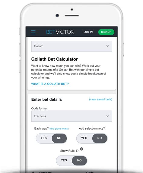 goliath bet calculator